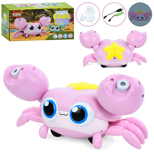 Мыльная игра Краб, MD-001, на аккумуляторе, со световыми и звуковыми эффектами
