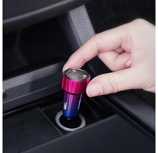 Устройство Baseus Magic Series Dual Digital Display QC 45W Red (CCMLC20A-09) - фото 3