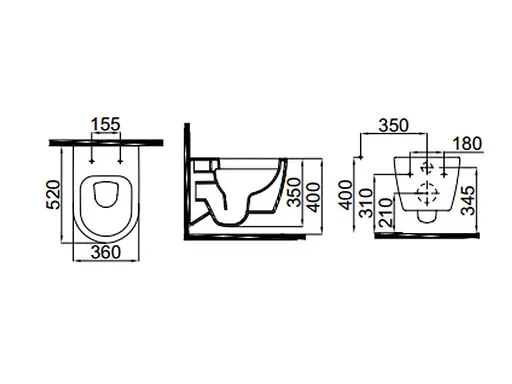Унитаз подвесной с функцией биде Idevit Alfa Iderimless с сидением Soft Close SETK3104-2617-001-1-6000, Белый - фото 2