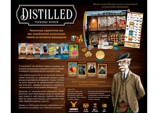 Настільна гра Geekach Games Distilled. Таємниці напоїв (Distilled. Kickstarter edition) (укр.) (GKCH065DS) - фото 3