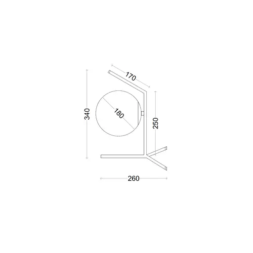 Настільна лампа BL 1301-1P BK - фото 2