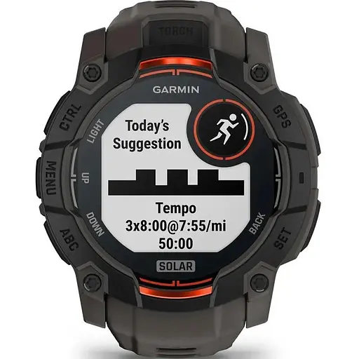Смарт-часы Garmin Instinct 3 50mm Solar Black with Charcoal Band 010-02935-00 - фото 7