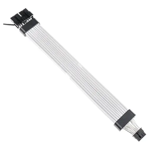 Кабель для ПК Qube RGB 12+4Pin to 2*8Pin VGA, Black - фото 2