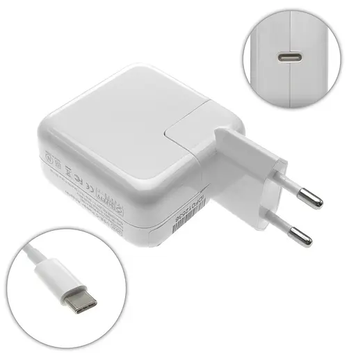Зарядное устройство блок питания Foxconn для MacBook A1882 30W Type-C выход - фото 3