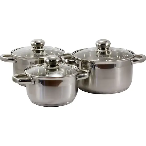 Набір посуду Zauberg зі скляною кришкою (000033211) - фото 1