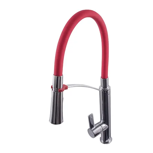Змішувач для кухні Topaz Sardinia TS 8817-H23-R-S Червоний - фото 3