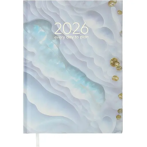 Щоденник датований Buromax Fantastic 2026 поліграфічний A5 бірюзовий (BM.21161-06)