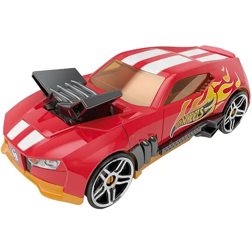 Гоночный автомобиль-гараж Hot Wheels 2 в 1 красный (HWCC15R)