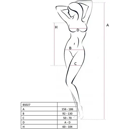Бодістокінг Passion BS027 white, сукня-сітка на бретелях S/M/L - фото 4