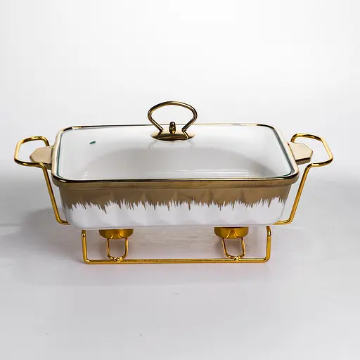 Мармит настольный Yiwu прямоугольный с подогревом 35.5х19х15.5 см на подставке с крышкой мармитница для первых блюд ML789-13 - фото 5