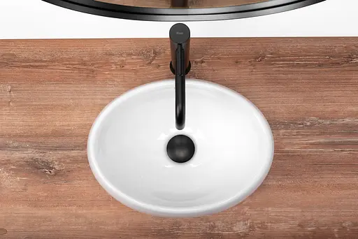 Умивальник Rea Linda mini накладний білий REA-U8856, Білий - фото 5