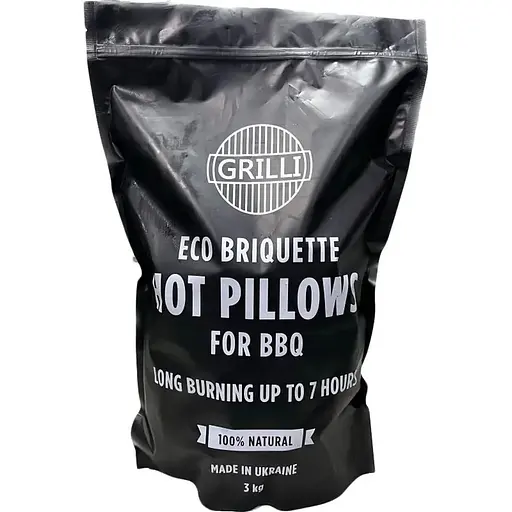 Деревне вугілля Grilli екобрікет Hot Pillows 3 кг - фото 2