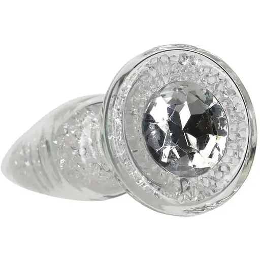 Скляна анальна пробка Pillow Talk Fancy Luxurious Glass Anal Plug ⌀3.1 см віброкуля в подарунок - фото 2