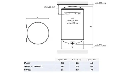 Водонагреватель Tesy DRY 100V - фото 2