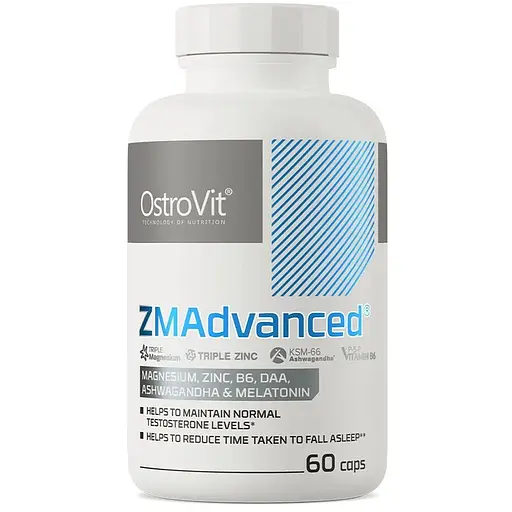 Стимулятор тестостерону OstroVit ZMAdvanced, 60 капсул - фото 1