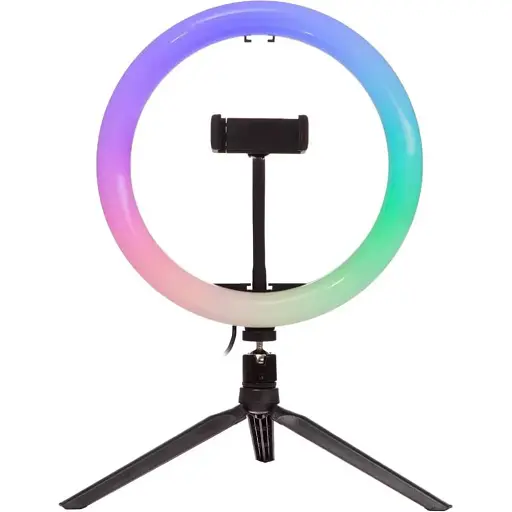 Кільцева LED лампа DK NNHQ-10 RGB 26см [122020]