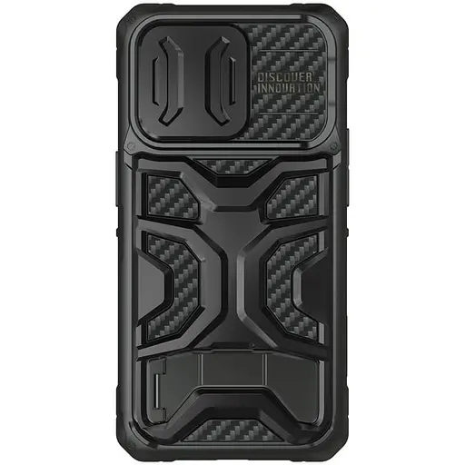 Чохол TPU+PC Nillkin CamShield Adventurer Pro шторка на камеру для Apple iPhone 14 Pro 6.1 Armor Black - фото 2