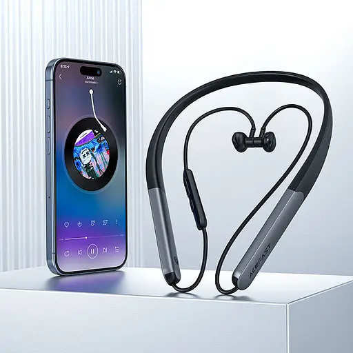 Bluetooth навушники Acefast N1 neck-hanging Black - фото 7