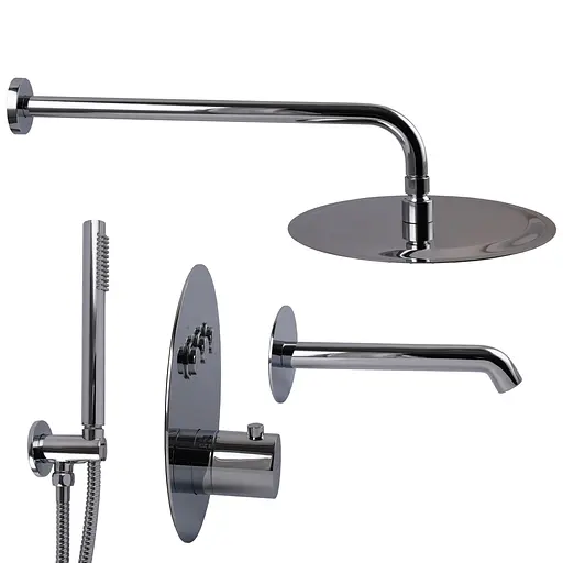 Душевая система встроенная TOPAZ LOFT TLF 32117-L06-C термостат для ванной комнаты с латунным смесителем - фото 19