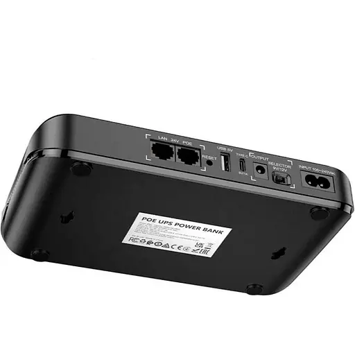 Джерело безперебійного живлення (ДБЖ) для роутера Hoco DB62 UPS 20000mAh Black (123253) - фото 4
