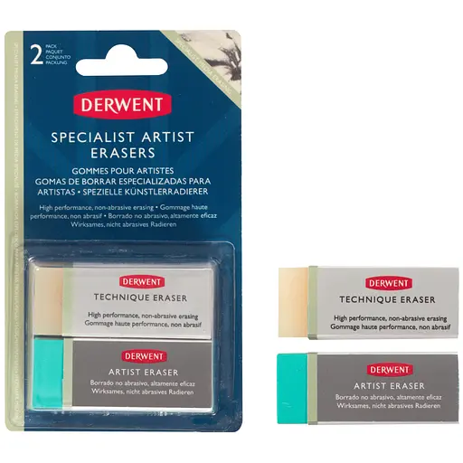 Ластики для художників Derwent Tecnik and Artist 2 шт - фото 3