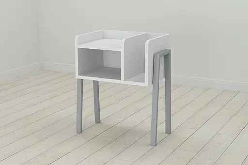 Тумба модульна Ferrum-decor Амелі 540x450x320 сірий ДСП Білий 16 мм (FRD-103017)