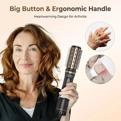 Фен-щітка, що обертається 3-в-1, 1000 Вт - фото 7