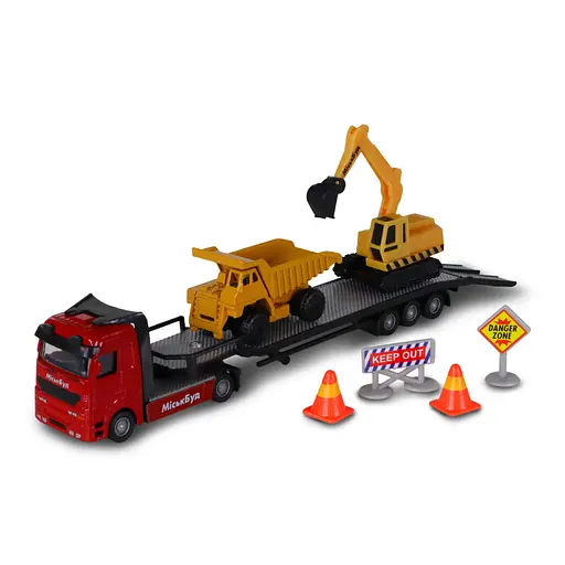 Ігровий набір Автоперевізник TechnoDrive 541757.270 самоскид, екскаватор - фото 1