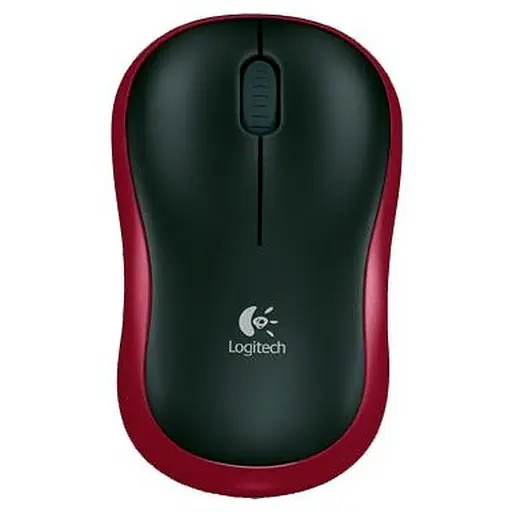 Мышка Logitech M185 Black/Red 910-002240