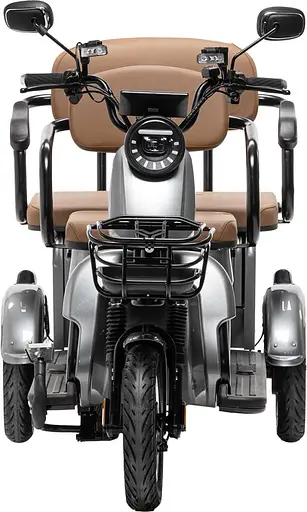 Електроскутер Триколісний 4-місний Crosser TR-4 VAGON (800W, 72V,20Ah) Сірий - фото 14