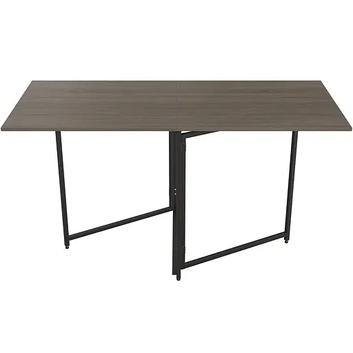 Стіл трансформер книга Панама Ferrum-decor 75x148x68 Чорний метал ДСП Дуб Сонома Трюфель 16 мм (FRD-106829)