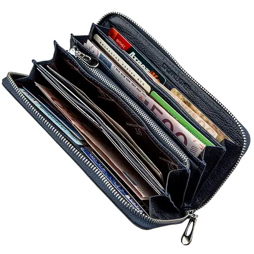 Женский кожаный кошелек-клатч ST Leather 10х20 см acs0016009 - фото 3