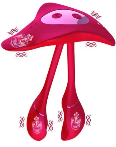 Вібратор-метелик I’MCUM TripleTease з 3 моторами та додатком для смартфону (IM-KCD211)