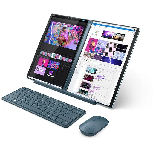 Ноутбук Lenovo Yoga Book 9 13IMU9 з процесором Intel Core Ultra 7 155U pana la 4.8GHz, 2 x 13.3 ", 2.8K, OLED, сенсорний, 16GB DDR5, 1TB SSD, Intel® графікою, Windows 11 Home, Tidal Teal - фото 8