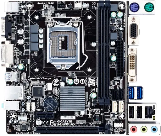 Материнская плата Gigabyte GA-H81M-S2V LGA 1150 (GA-H81M-S2V) Б/У - фото 2