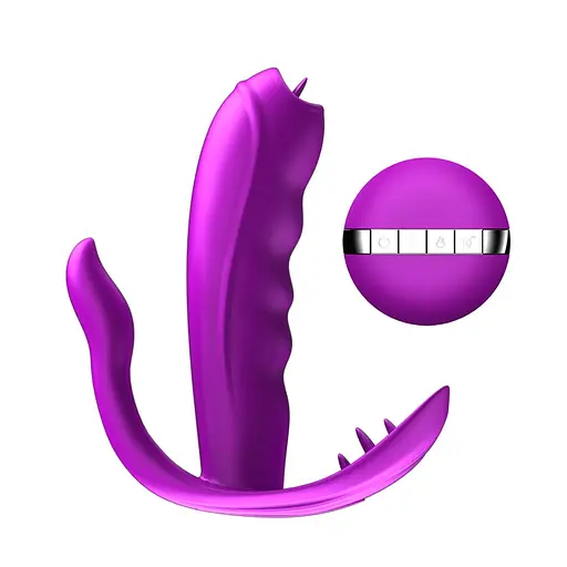 Вібратор в трусики B - Series Fox, 10.9 см (фіолетовий) - фото 1