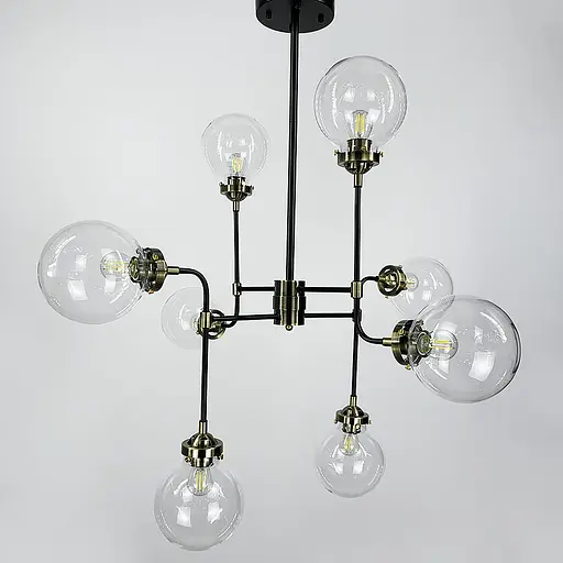 Потолочная люстра на 8 плафонов в стиле Loft Line.F MJ 79/8 - фото 2