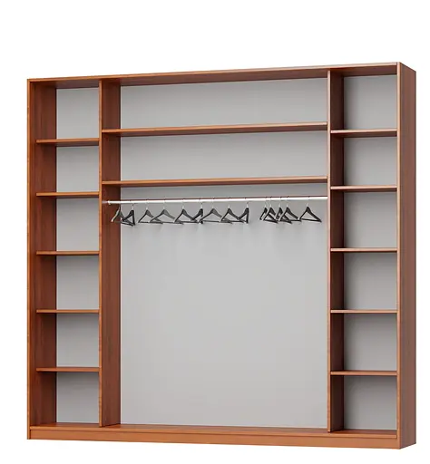 Шафа-купе тридверна MebelStar Комбо AL 2ДСП/Дзеркало 260x60x240 см Аляска білий (MBS-2108) - фото 2