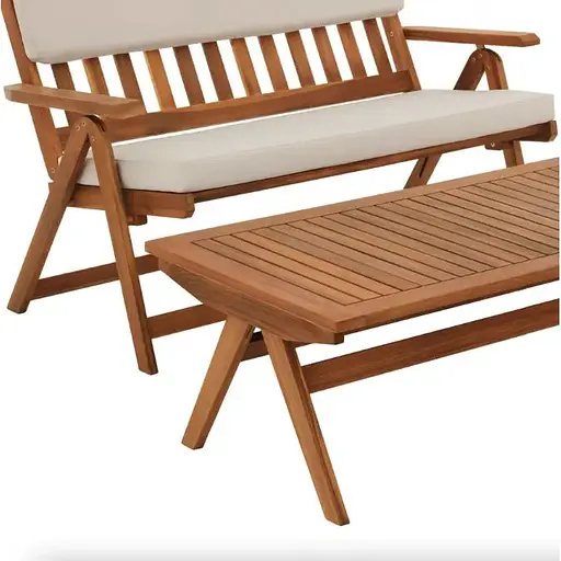 Комплект садових меблів Di Volio Lusiano складаний бежевий - фото 8