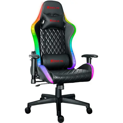 Ігрове крісло Xtrike Me Advanced Gaming Chair GC-907 RGB Black Red (GC-907) - фото 1