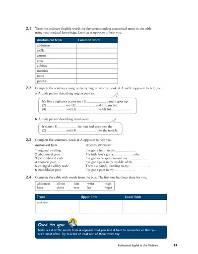 Professional English in Use Medicine - фото 3
