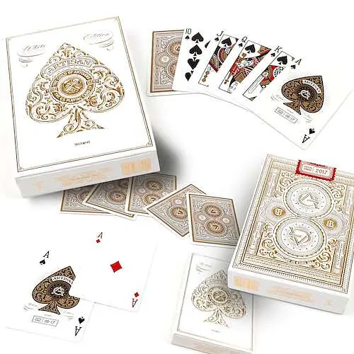 Карти гральні United States Playing Card Company Theory11 Artisan White edition (PC_T11ARTW) - фото 3
