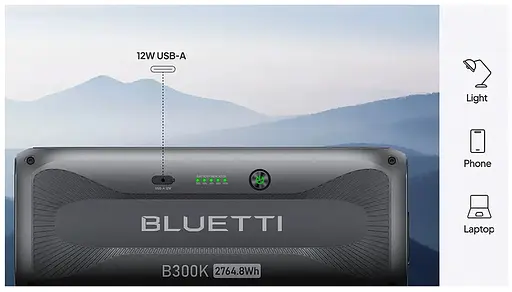 Комплект зарядной станции BLUETTI AC300 + дополнительная батарея B300K battery module - фото 7