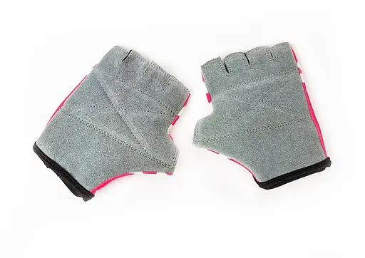 Велорукавиці дитячі Ergo з короткими пальцями 4 рожевий з квітами (G0000079) - фото 2