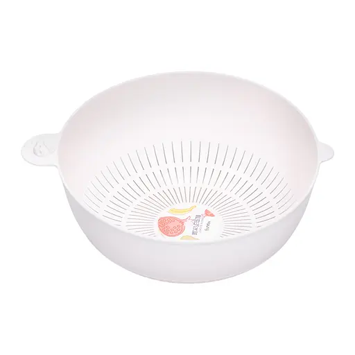 Миска із ситом Yiwu пластикова 4 л пісочний HP-45-7GR - фото 5