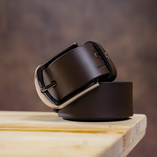 Ремінь шкіряний Grande Pelle чоловічий 3,3х125 см acs0014897 - фото 3