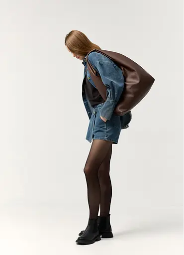 Женская сумка Sambag HOBO L шоколадная 34 х 37 х 16 см (53300020) - фото 2