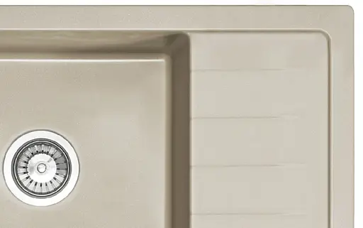 Кухонна мийка гранітна Rea Sten beige ZLE-00108 - фото 2