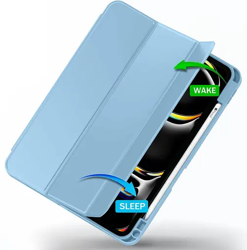 Чохол-книжка DK для Apple iPad Pro 13" M4 2024 Еко-шкіра силікон Smart Case Слот під Стілус white ice - фото 2
