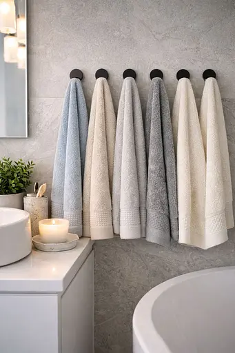 Набір турецьких рушників для ванної 50x90 см 6 шт TC303376182 - фото 3